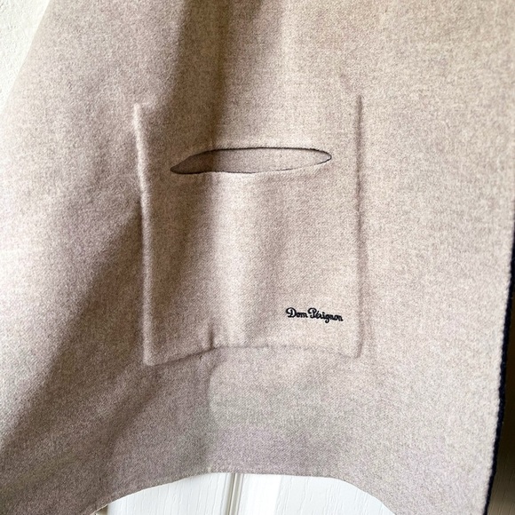 Loro Piana Dom Pérignon Hooded Scarf Wool Cashmere Beige Gray One Size EUC - Picture 2 of 7